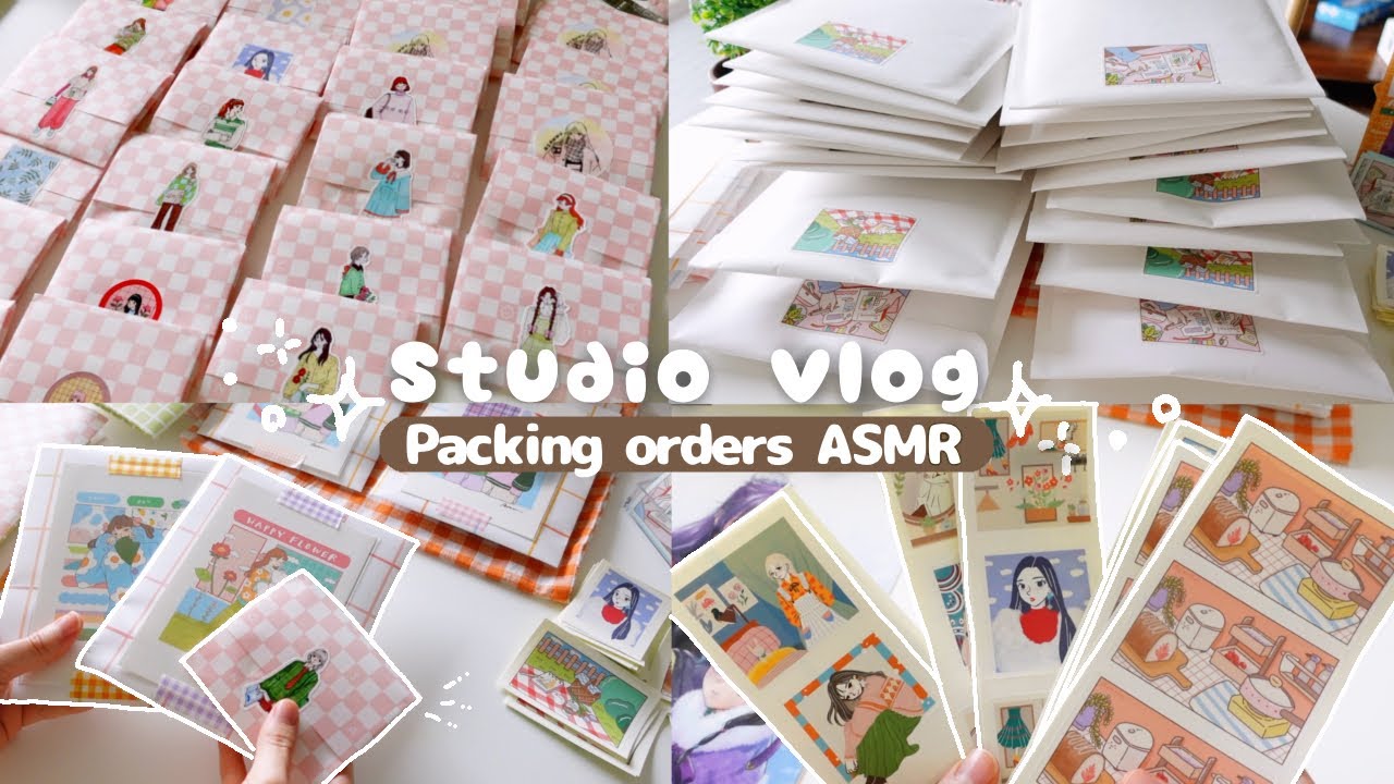 【梱包作業】ご注文いただいたシールの梱包•発送| packing orders