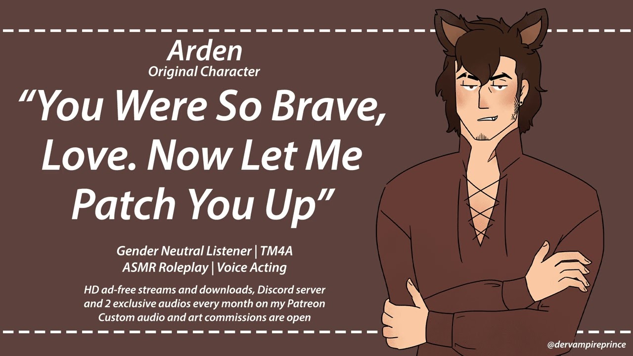 ASMR | Worried Werewolf Boyfriend Patches Up Your Wounds [M4A] [Injured listener]