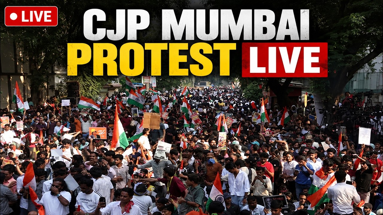 CJP Shivaji Park Protest LIVE: Protest Vs Protest In Mumbai | CJP Rally, Counter Protest & Updates