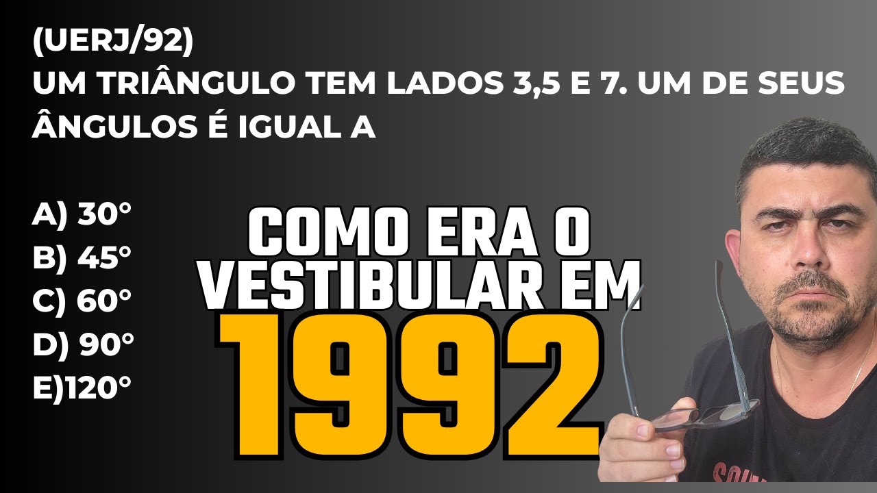 ERA MUITO DIFERENTE DO ENEM! SEM DÚVIDA ALGUMA...