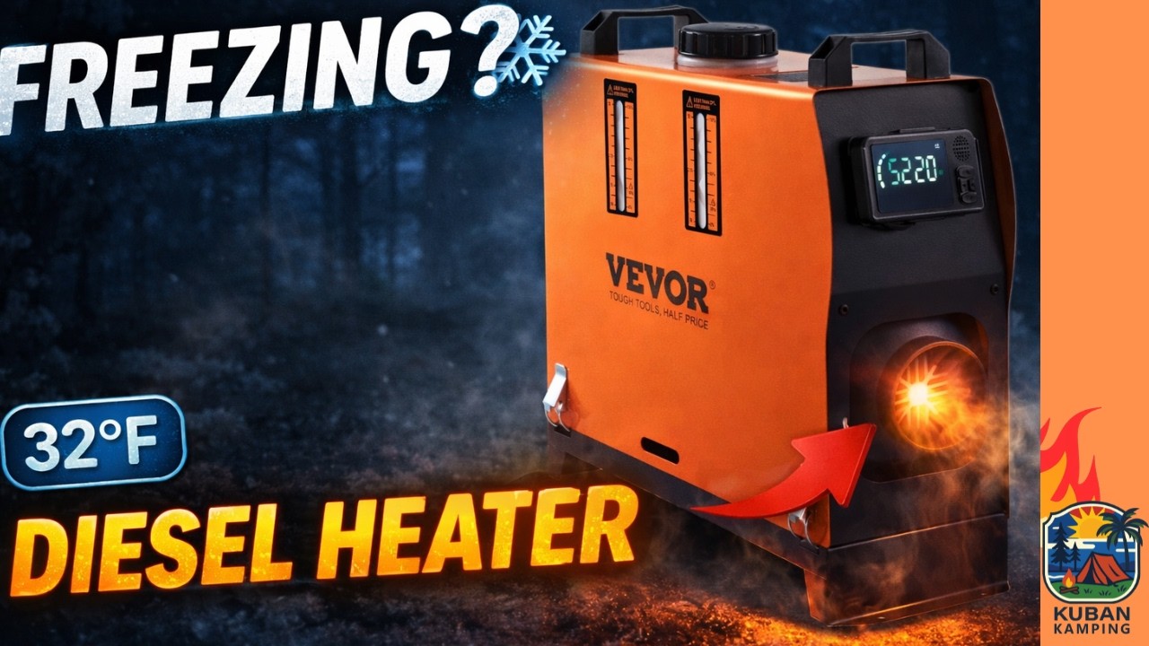 Heating My Roof Tent with a Vevor Diesel Heater 🔥