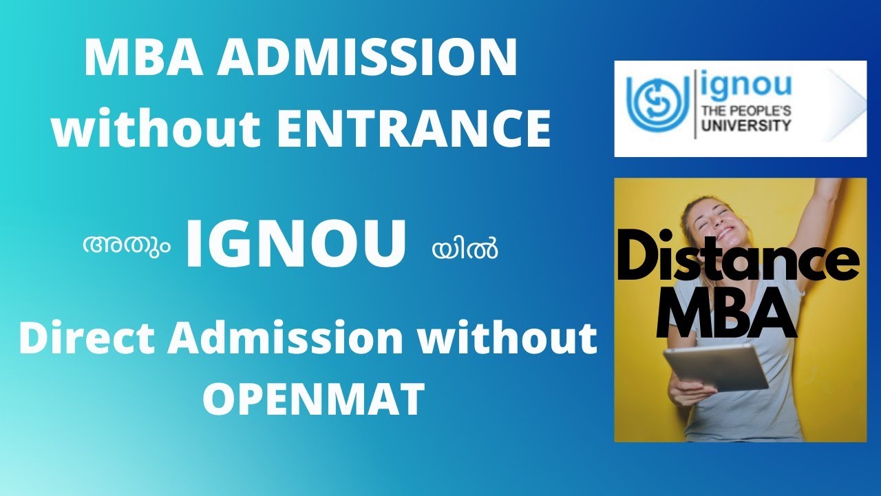 IGNOU ! MBA New admission started without Openmat Entrance! 2021 session started