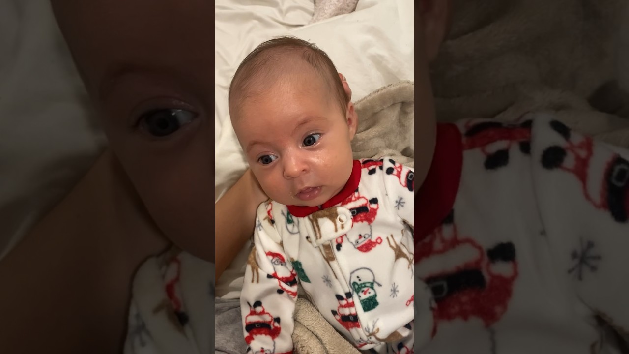 Baby&rsquo;s first CHRISTMAS PJS 🥹🎅🏼 #shorts #vlog