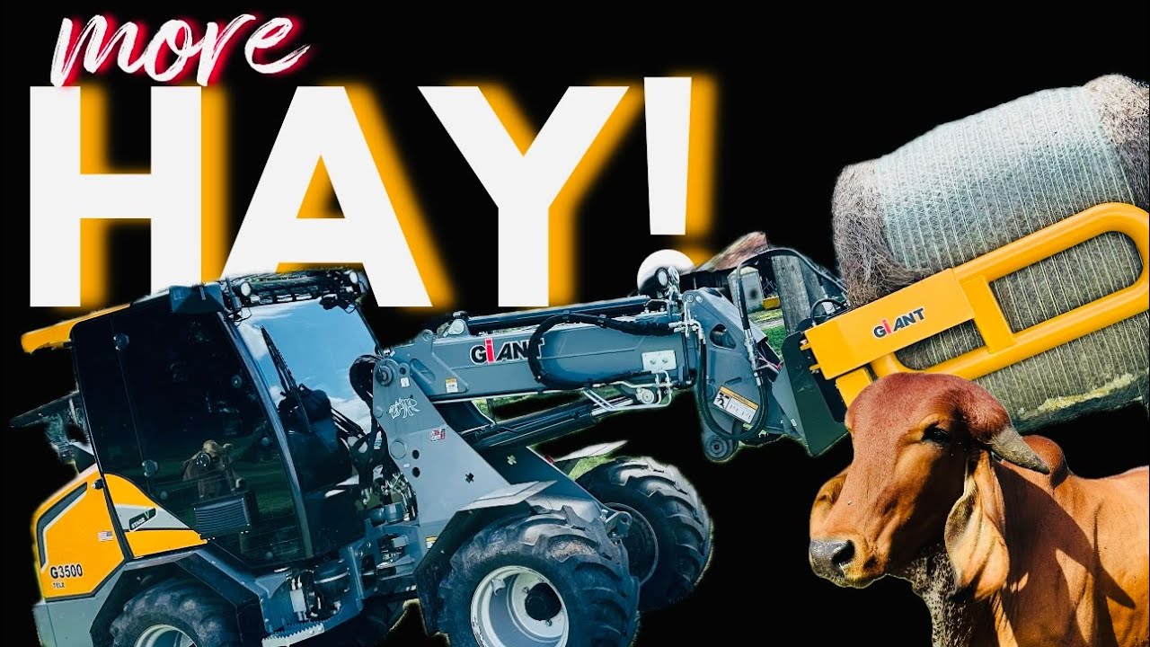 Loading Hay with the GiANT G3500 Tele | Mercedes Towing Power & Farm Life at HisWay Farm!