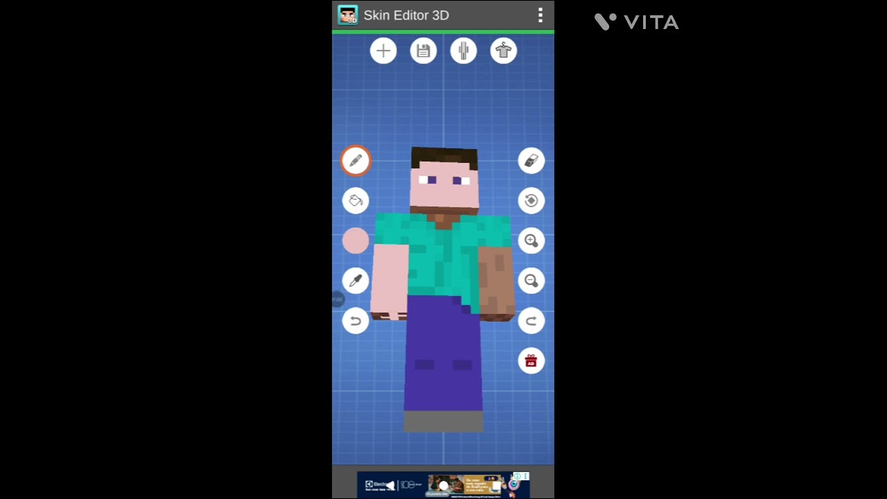 Fazendo minha versão da skin do steve