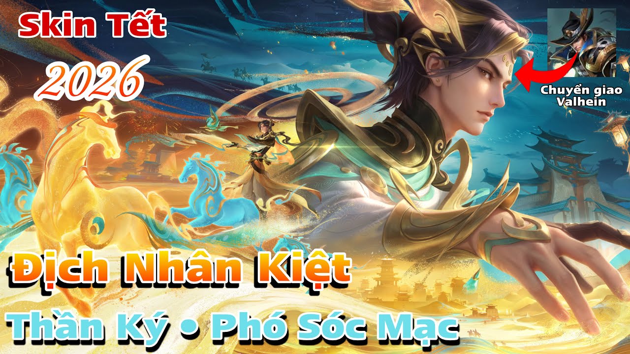 [VGVD] Địch Nhân Kiệt (狄仁杰) - Kiệt Lặc sắm skin mới đầu năm quá xịn! 