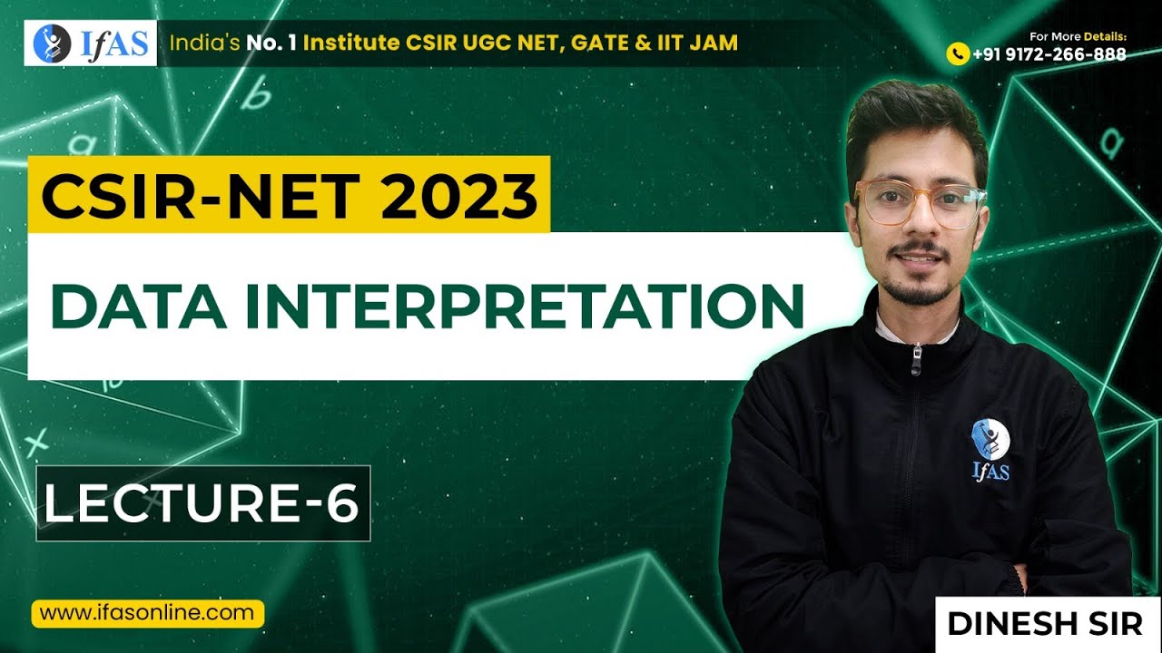 CSIR NET 2023 Data Interpretation Reasoning Tricks | IFAS