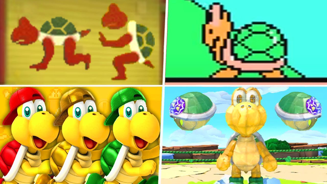 Evolution of Koopa Characters in Super Mario Games (1985 - 2021)