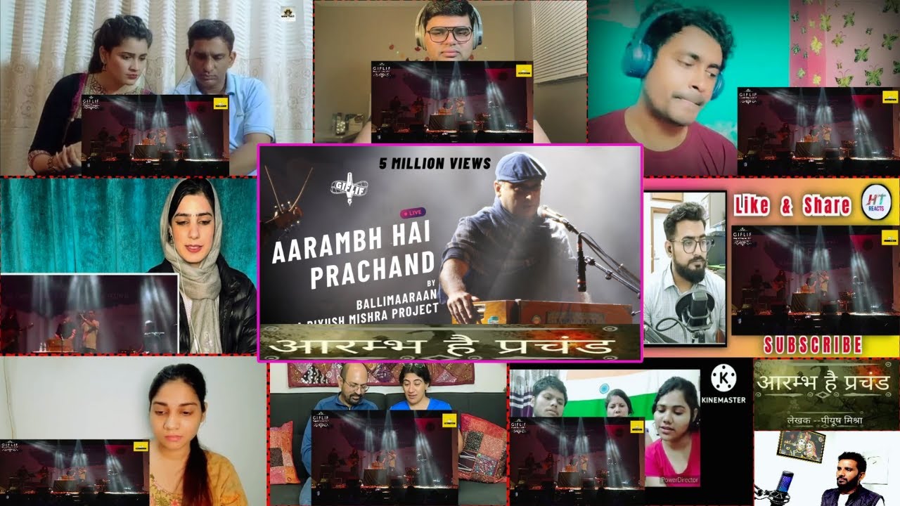 आरंभ है प्रचंड बोले मस्तको के झुंड | Aarambh hai Prachand | Full Song Reaction