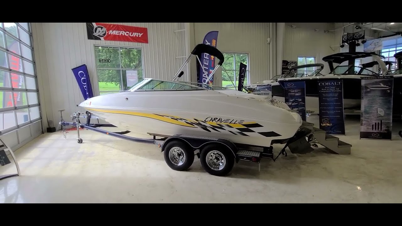 Caravelle 232 Interceptor, 2002, 8.1L Gi 375 HP Volvo, 60+ MPH, Fun, Fast and Sharp Looking!