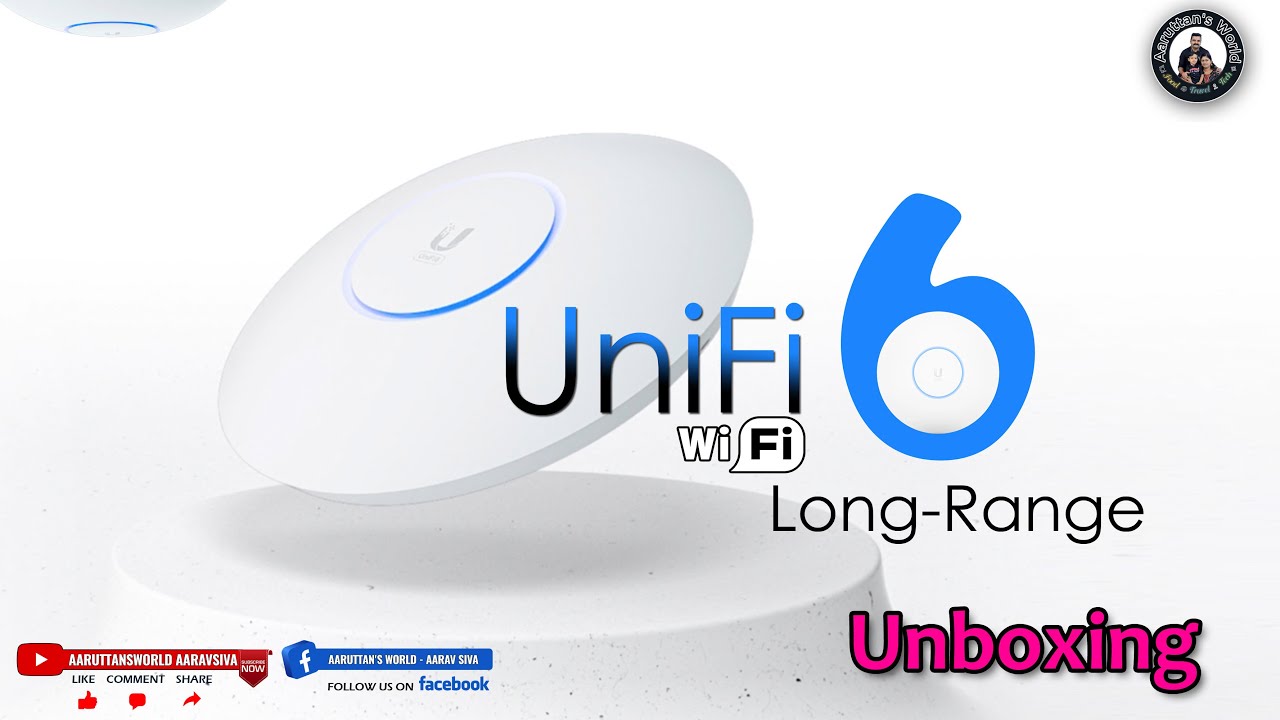 Ubiquiti UniFi U6 Long-Range Access Point | Unboxing and Ceiling-Mount Installation | UniFi AC U6 LR