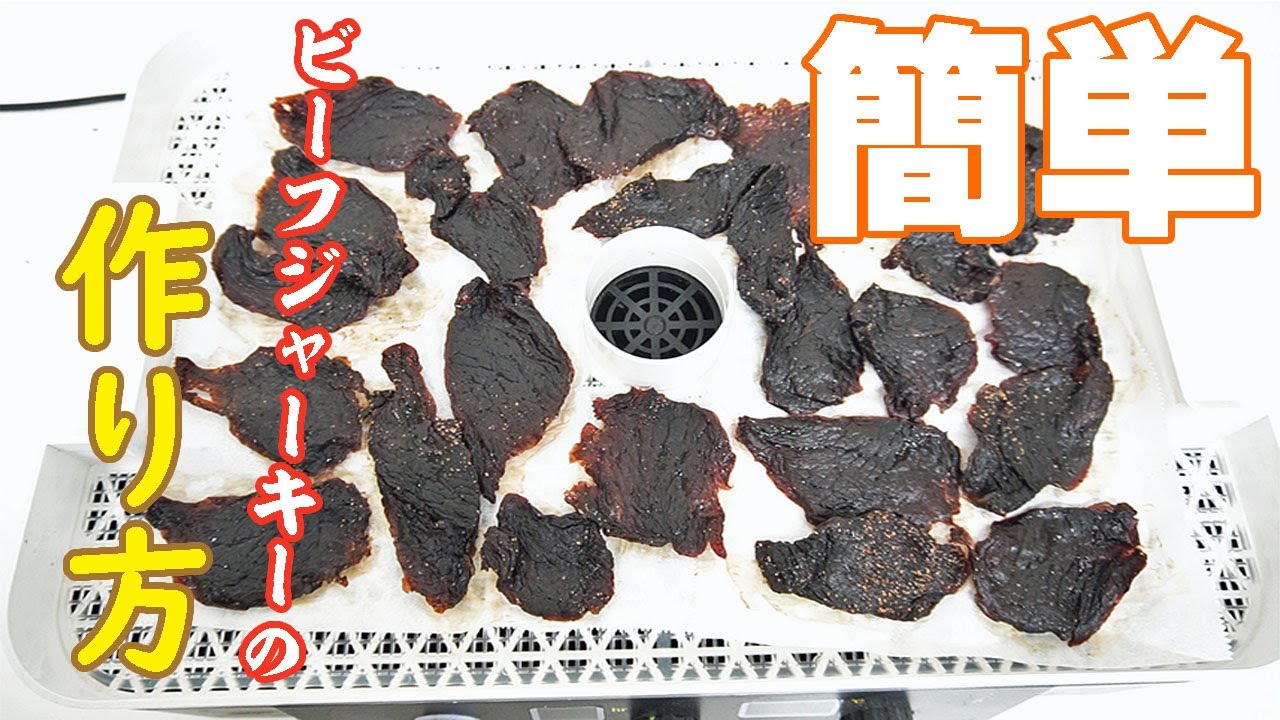 【簡単】食品乾燥機を使ったビーフジャーキーの作り方（ドラミニ）