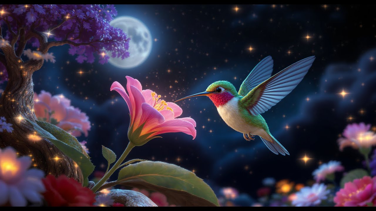 Polska kołysanka o Kolibrze 🌸 Muzyka do snu dla dzieci | Piosenka na dobranoc