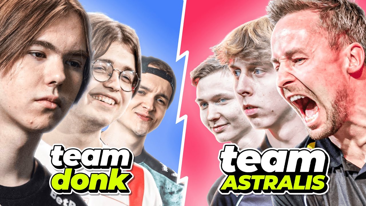 DONK против ASTRALIS на FACEIT с руководством по утилитам, видом от нескольких точек зрения и гол...