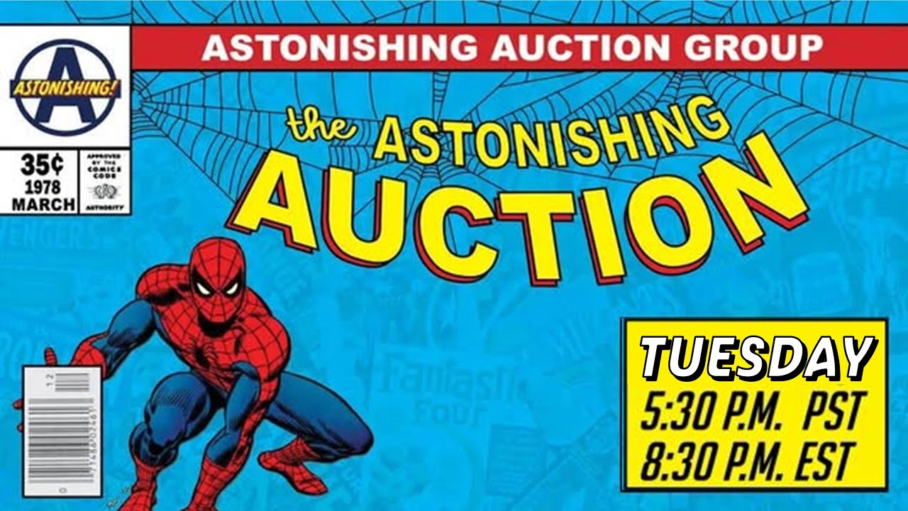 Tuesday ASTONISHING!: Live Comic Book Auction (3/3/26) 8:30pm (EST)/5:30pm (PST)