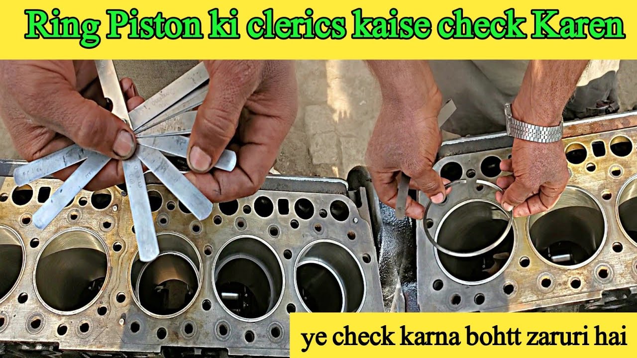 How to Check Piston Ring  gap Clearance