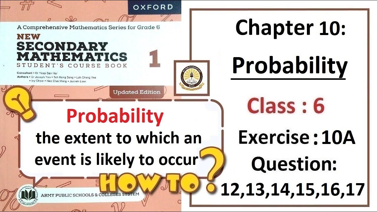 Exercise 10A Questions 11, 12, 13, 14, 15, 16, 17  &ndash; Math Class 6 Army Public School (APS).