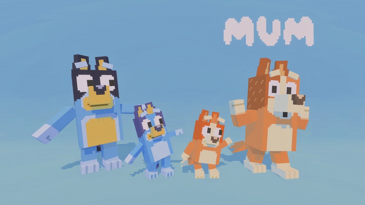 Вступительная тема Bluey в Minecraft (Инструментальный парад)