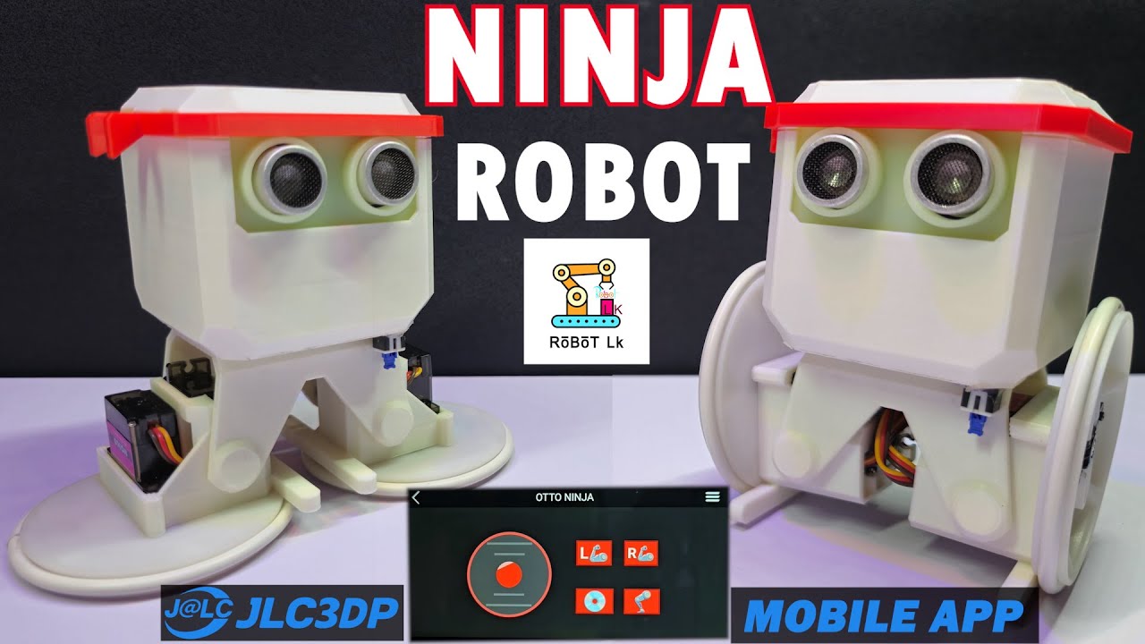 Jak zbudować robota ninja | Otto Ninja | Korzystanie z płytki Wi-Fi ESP8266 D1 Mini | Sterowanie ...