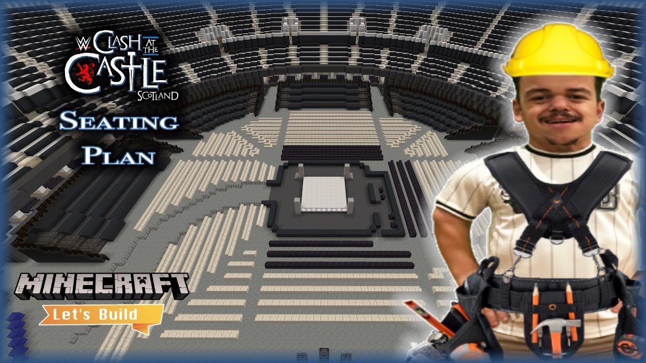 Let's Build WWE Clash at the Castle 2024 seating plan! (Minecraft)