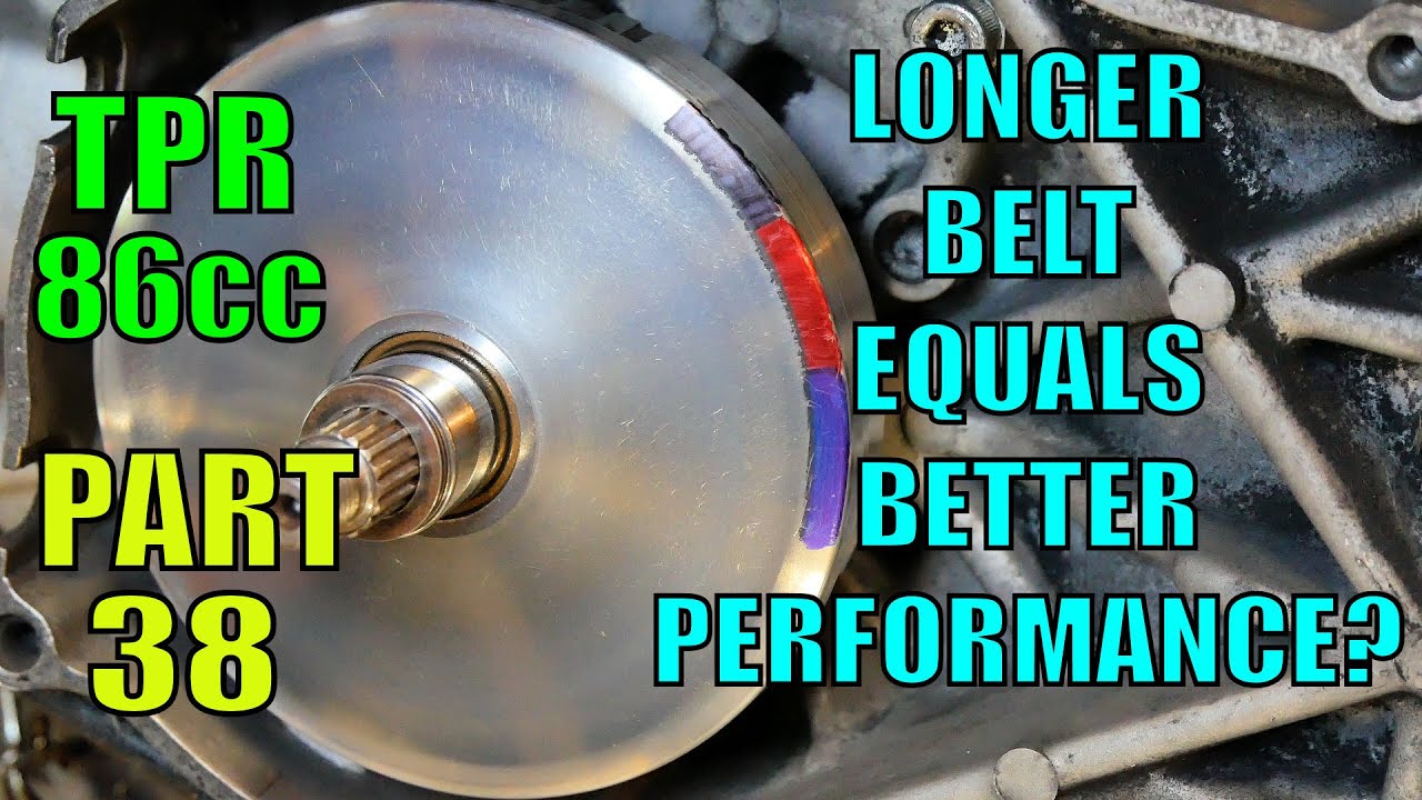 Will A Longer OverRange CVT Drive Belt = More Speed & Acceleration For Me?  TPR 86cc Build : Part 38