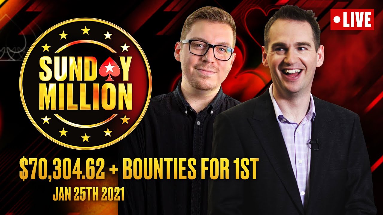 FINAL TABLE - Sunday Million - $1.5 MILLION Gtd 2/2 &spades;️ Ft. Hartigan, Stapes & Walsh &spades;️ PokerStars