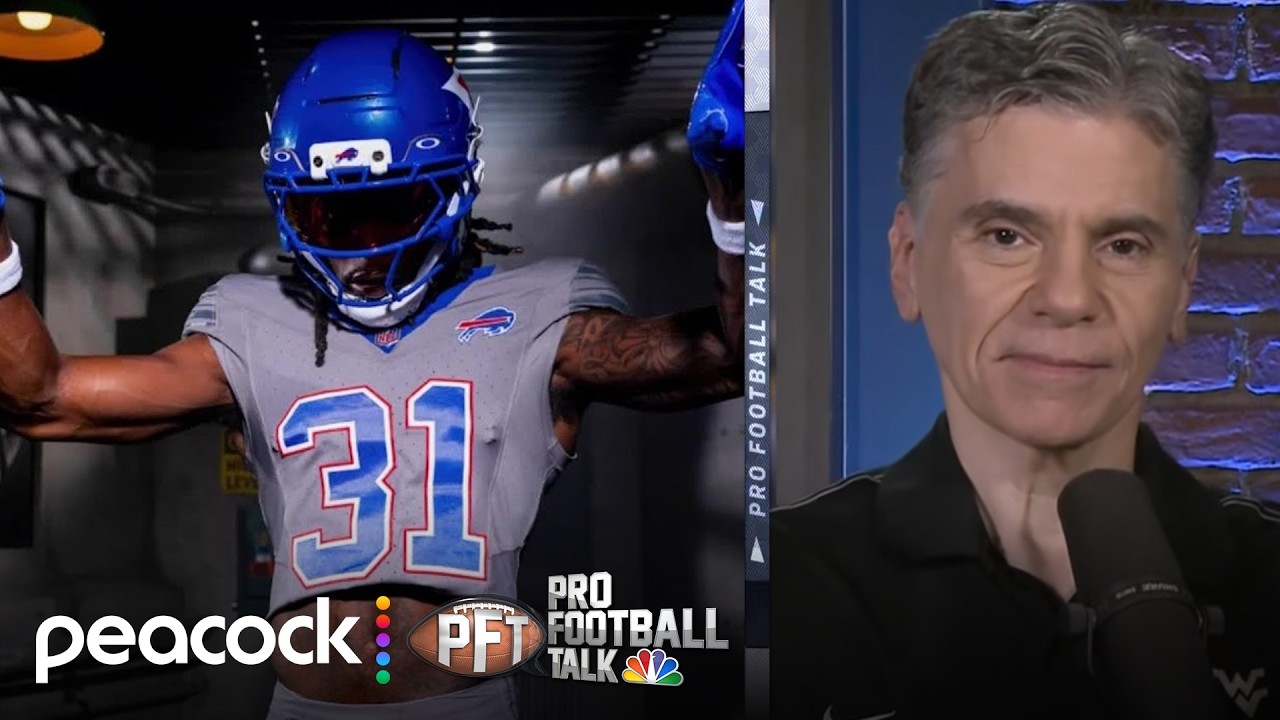 Mike Florio and Chris Simms react to Bills' 'Nickel City' uniforms | Pro Football Talk | NFL on NBC
