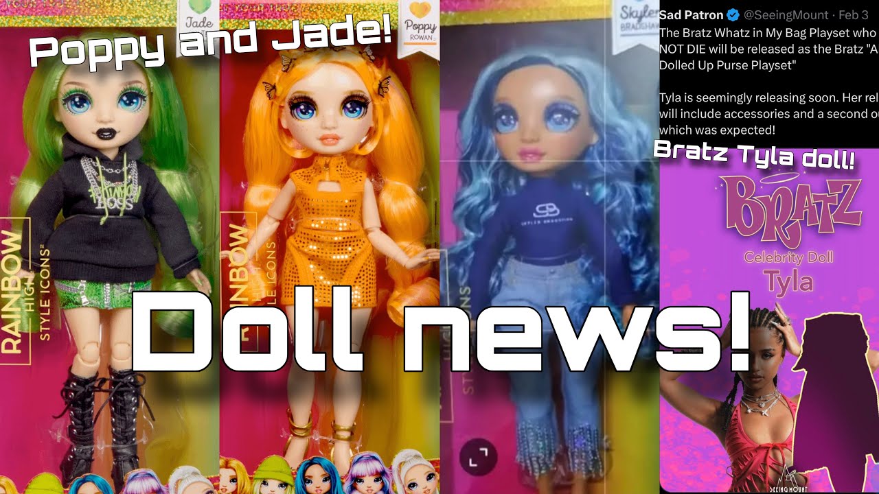 Новости MGA! Новые куклы Rainbow High Style Icons + кукла Bratz в образе знаменитости! Джейд и По...