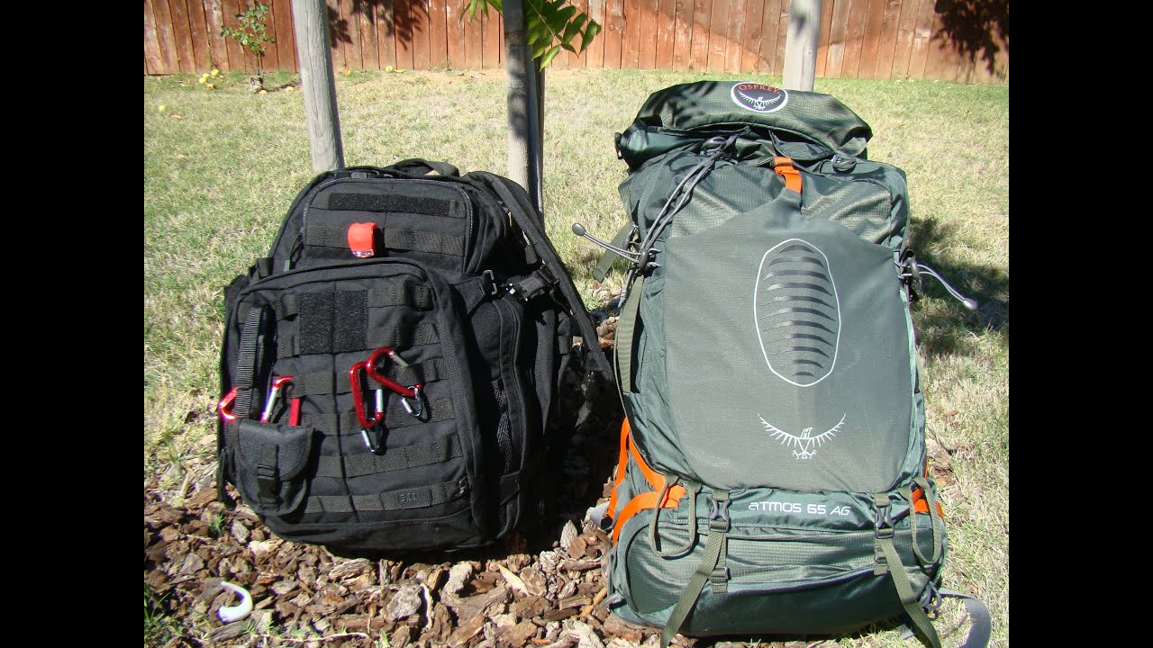 Bug Out Bag And A Bad Back - How I Found A Pack I Can Use - 5.11 vs. Osprey