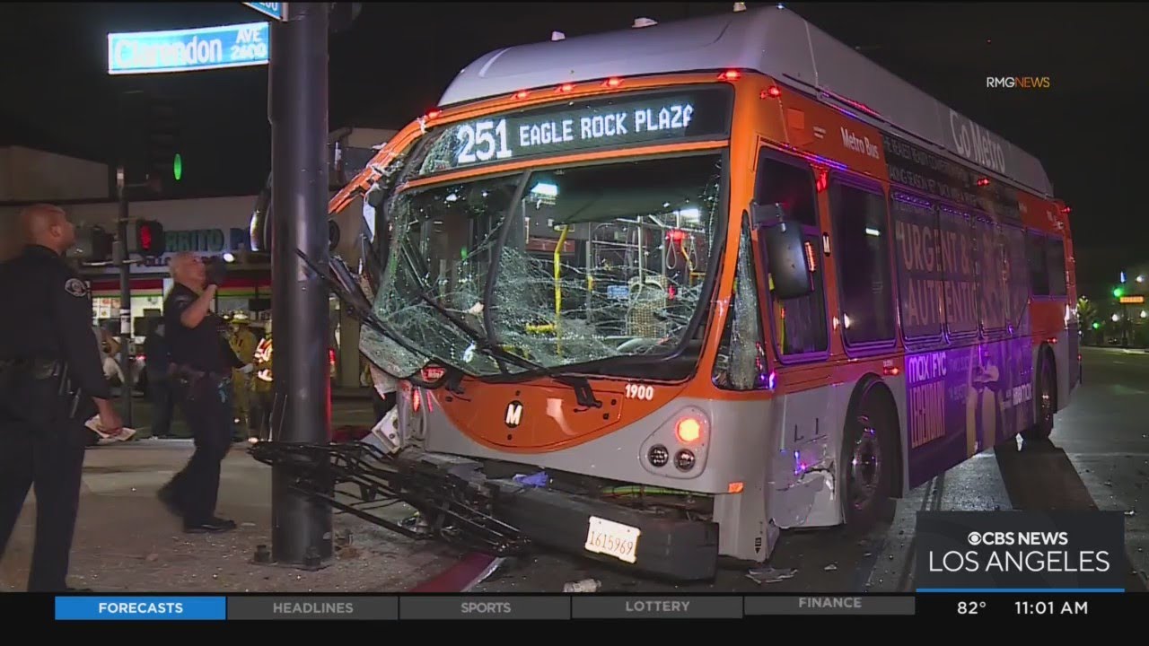Three injured after hit-and-run driver collides with Metro bus in Lakewood