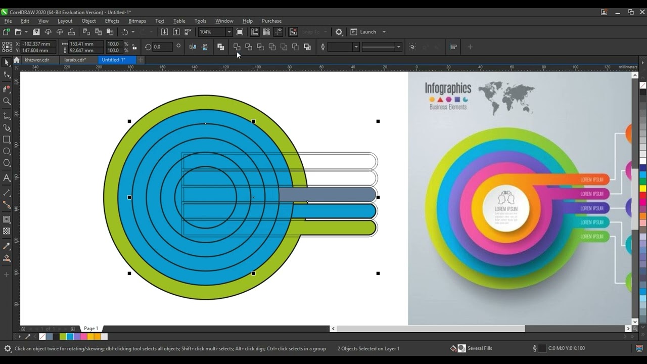 Most Creative Infographic Template Design for Beginners - Ahsan Sabri - Coreldraw Tutorial