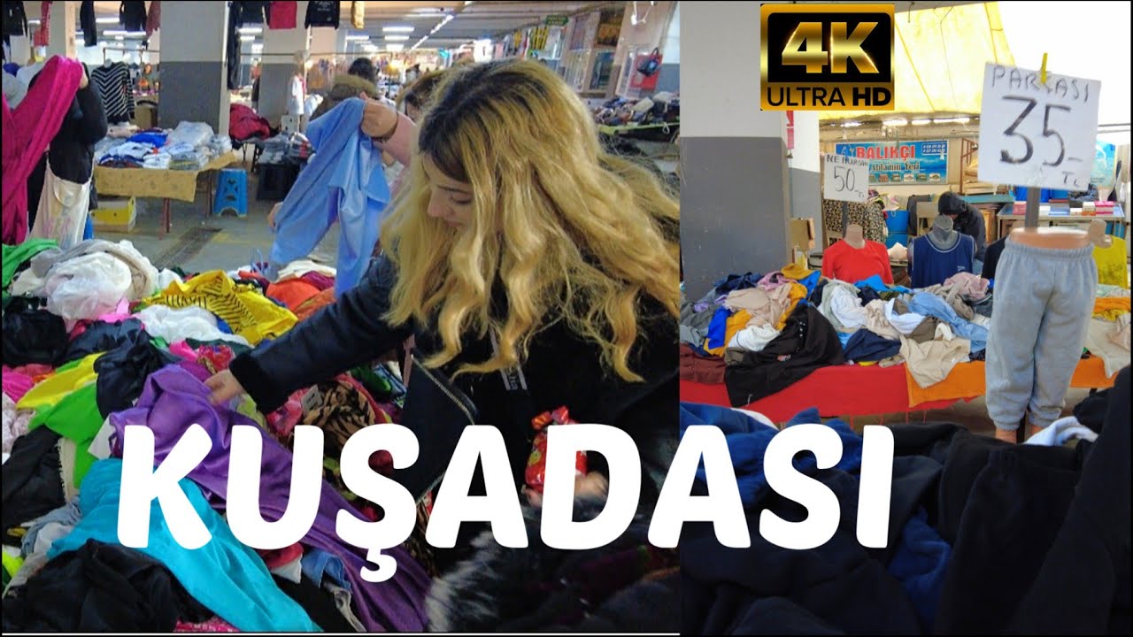 KUŞADASI TÜRKİYE VIRTUAL TOUR | BAZAAR WALK TOUR | 31 January 2024 | 4k UHD 60fps | Wanderlust Feet