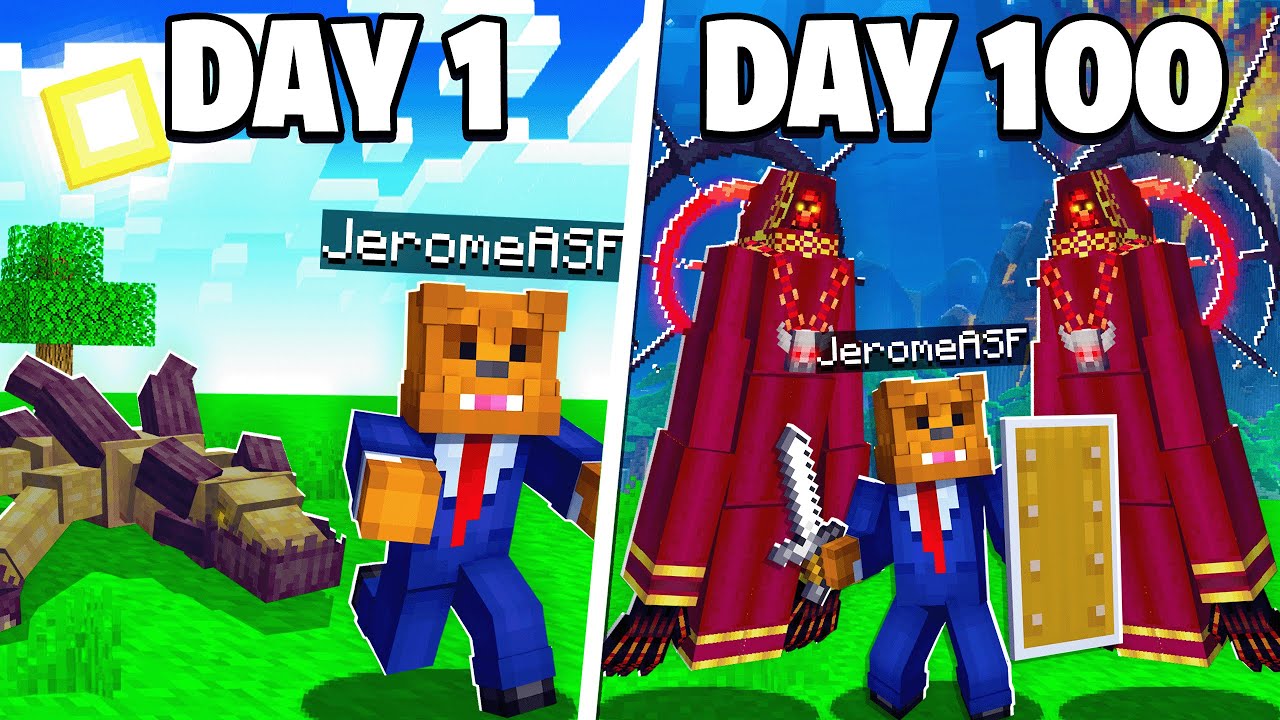 I Survived 100 Days In A Minecraft Monster Hunter