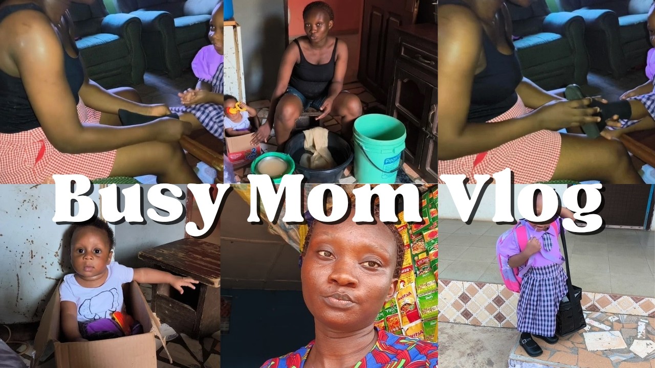 Monday Morning Chaos: Getting her ready + processing pap (Ogi) the African way