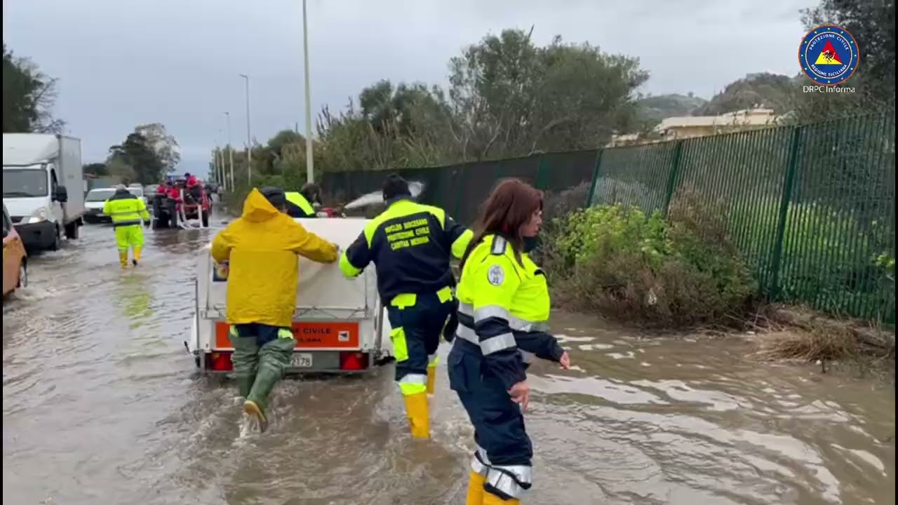 MESSINA - SANTA MARGHERITA - ALLAGAMENTI NEI QUARTIERI DELLA ZONA SUD