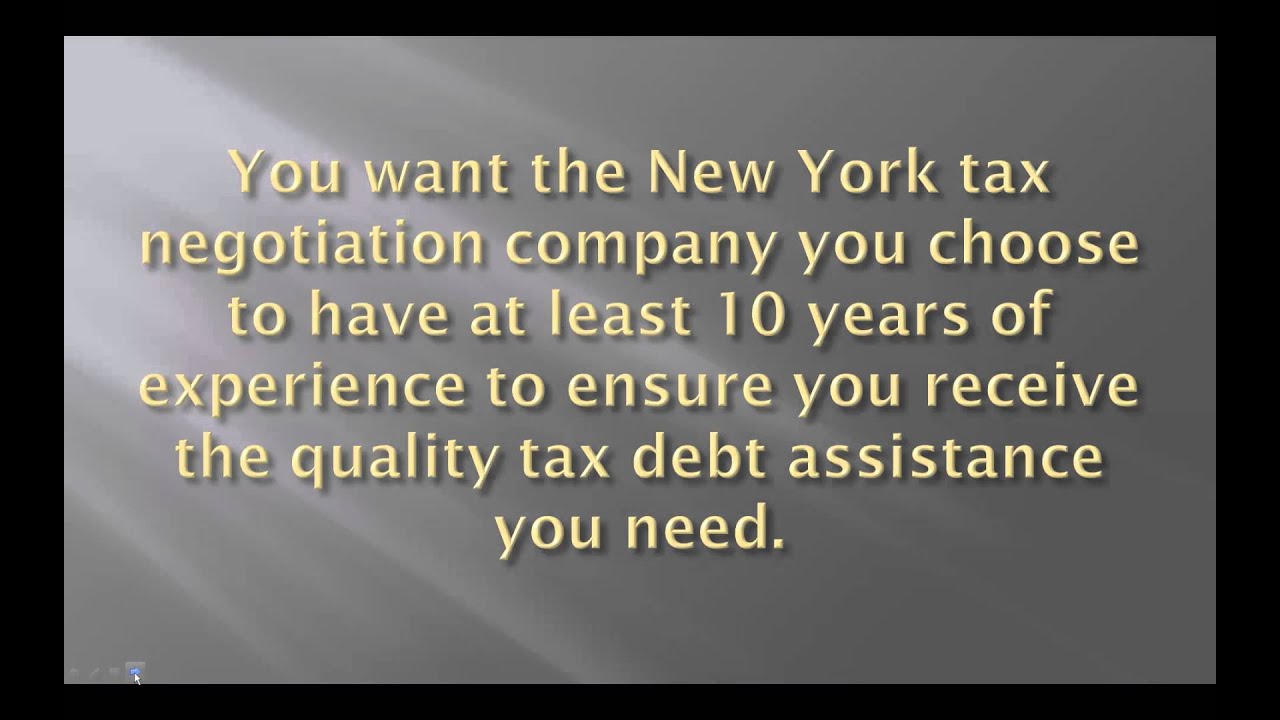 New York Back Tax Debt Help
