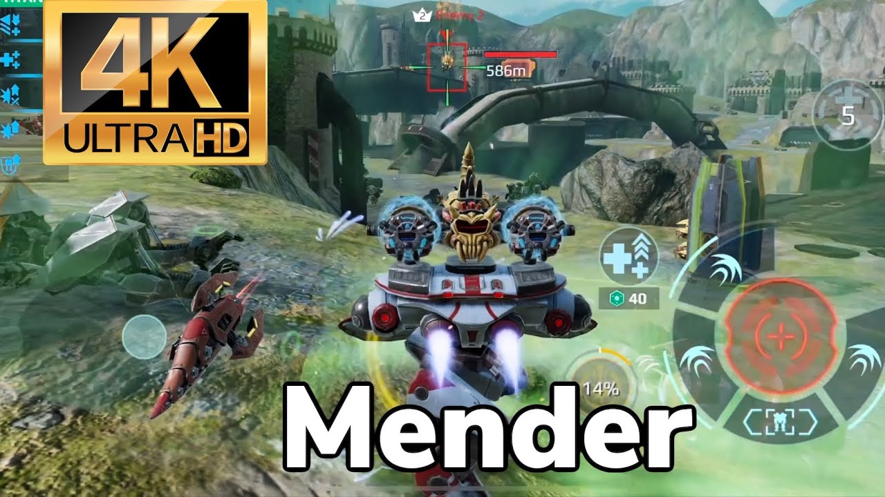 Mender 17 Kills on 4K ULTRA HD | War Robots Gameplay