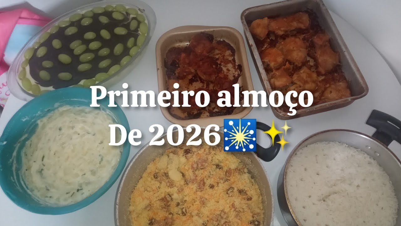 PRIMEIRO VIDEO DE 2026/FIZ ALMOÇO ESPECIAL DE ANO NOVO/VLOG/ROTINA SIMPLES ✨