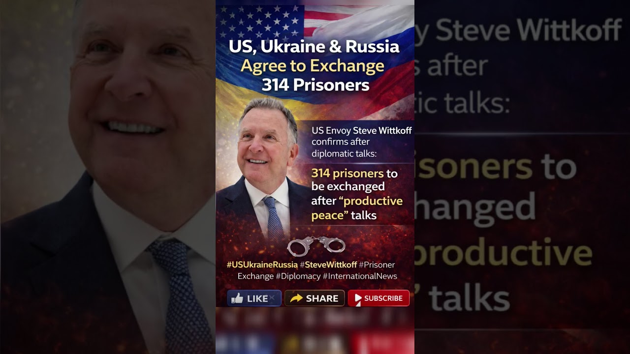 US, Ukraine & Russia Agree on 314 Prisoner Swap