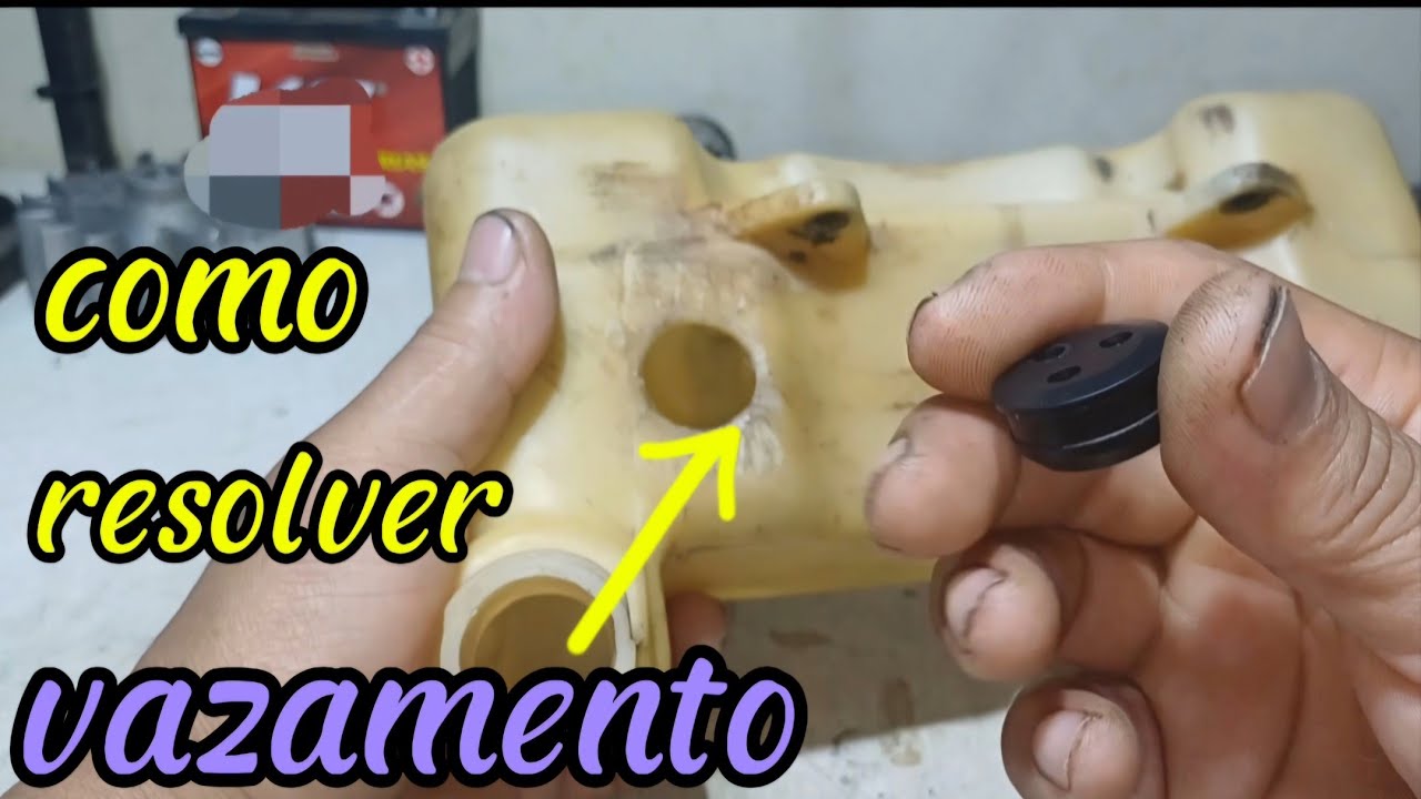 Vazamento no tanque de combustível da roçadeira