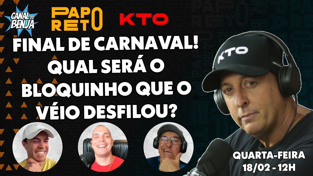 Papo Reto com Benja, Gladiador, Mano e Véio - ep. 535 - 18/02/2026