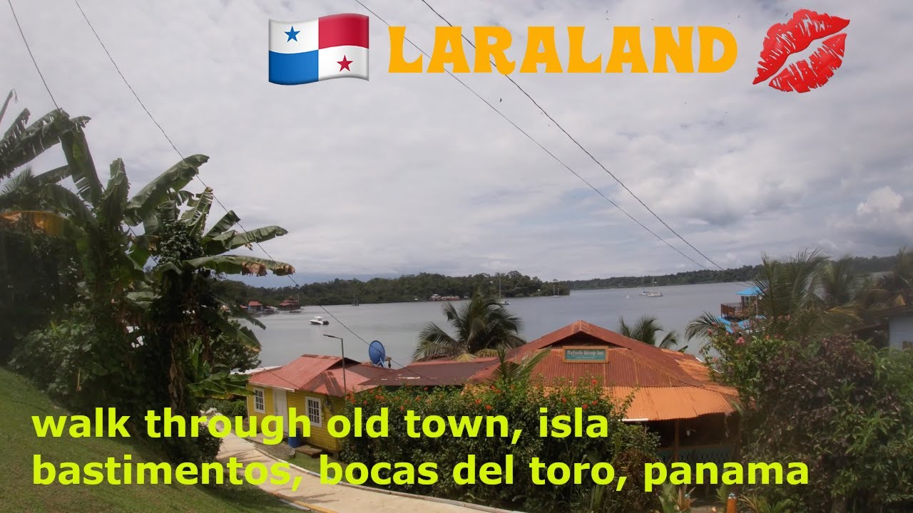 Walk through Old Town, Isla Bastimentos, Bocas del Toro, Panama