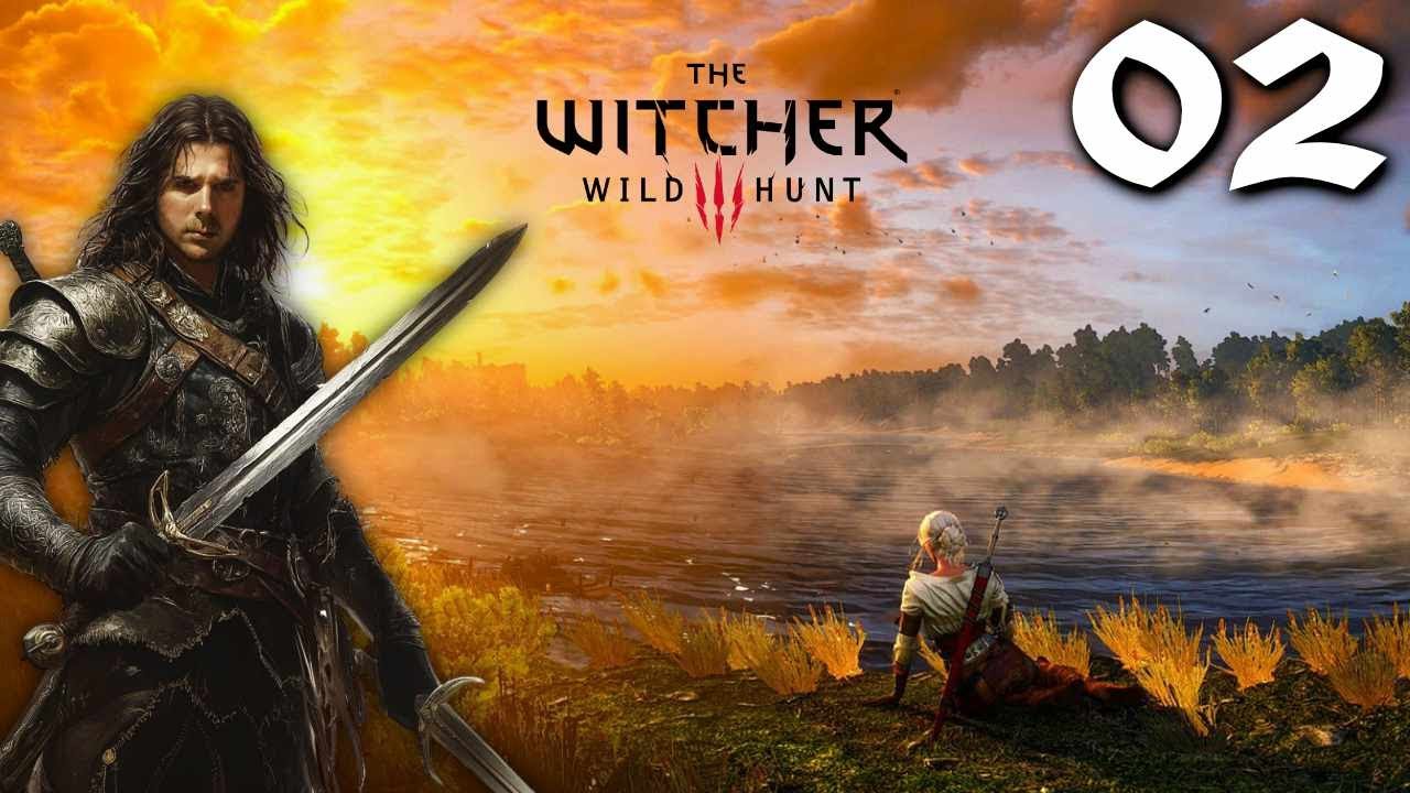 The Witcher 3 Live Let's Play Pt. 2 - Slaying a Griffin (Deathmarch)