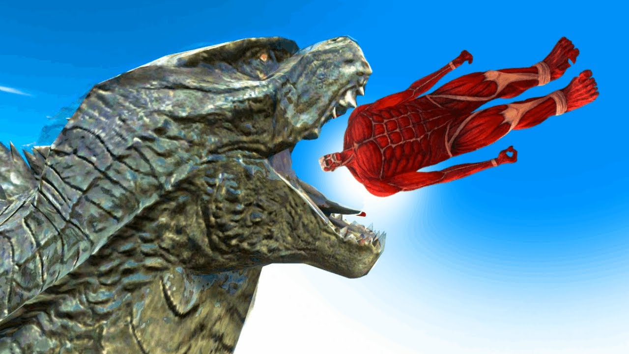 Godzilla & Reach The Evolution Gate - Animal Revolt Battle Simulator