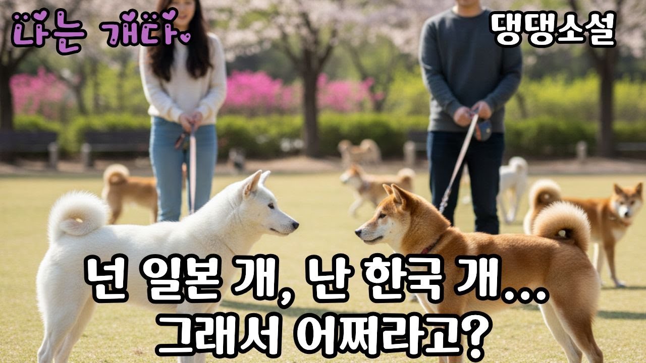 나는 개다.🐕 진돗개와 시바견의 운명적 만남: 혈통은 다르지만 마음은 같은 두 개의 우정 이야기