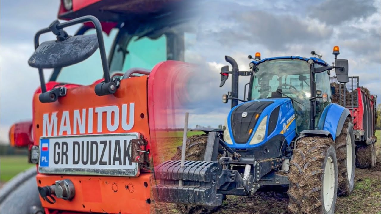 Rozrzucanie obornika 2025 w Gr Dudziak😃New Holland & Manitou