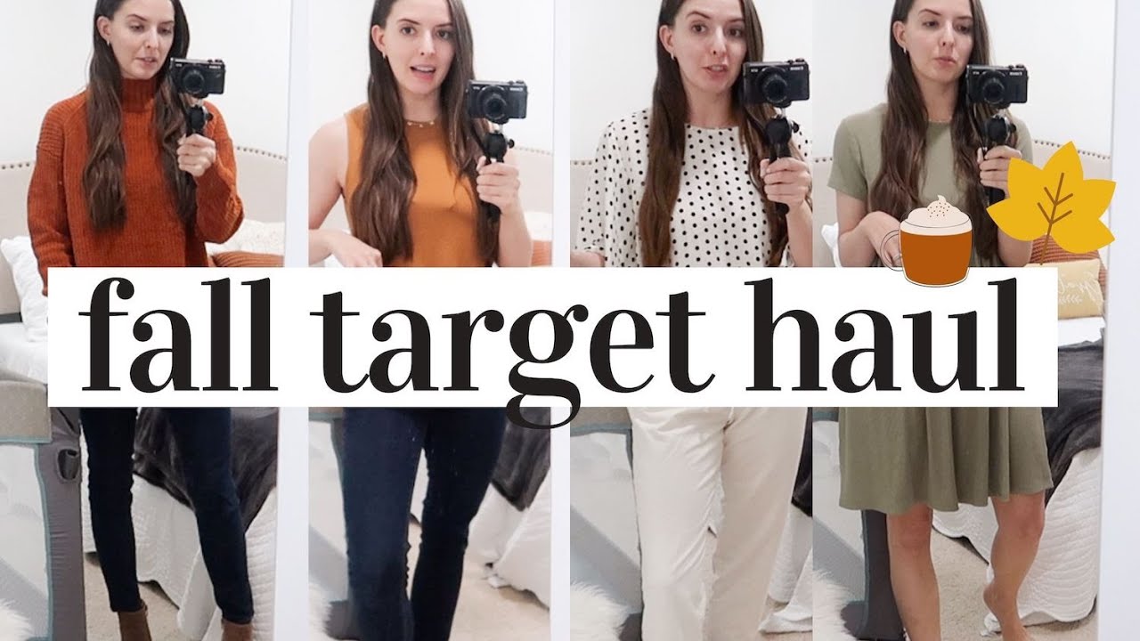 FALL TARGET HAUL + TRY ON | fall clothes for me + a few things for the kids