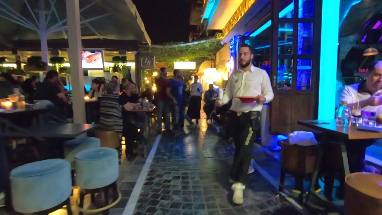 Walking Through the Streets of Rethymno, Crete at Night