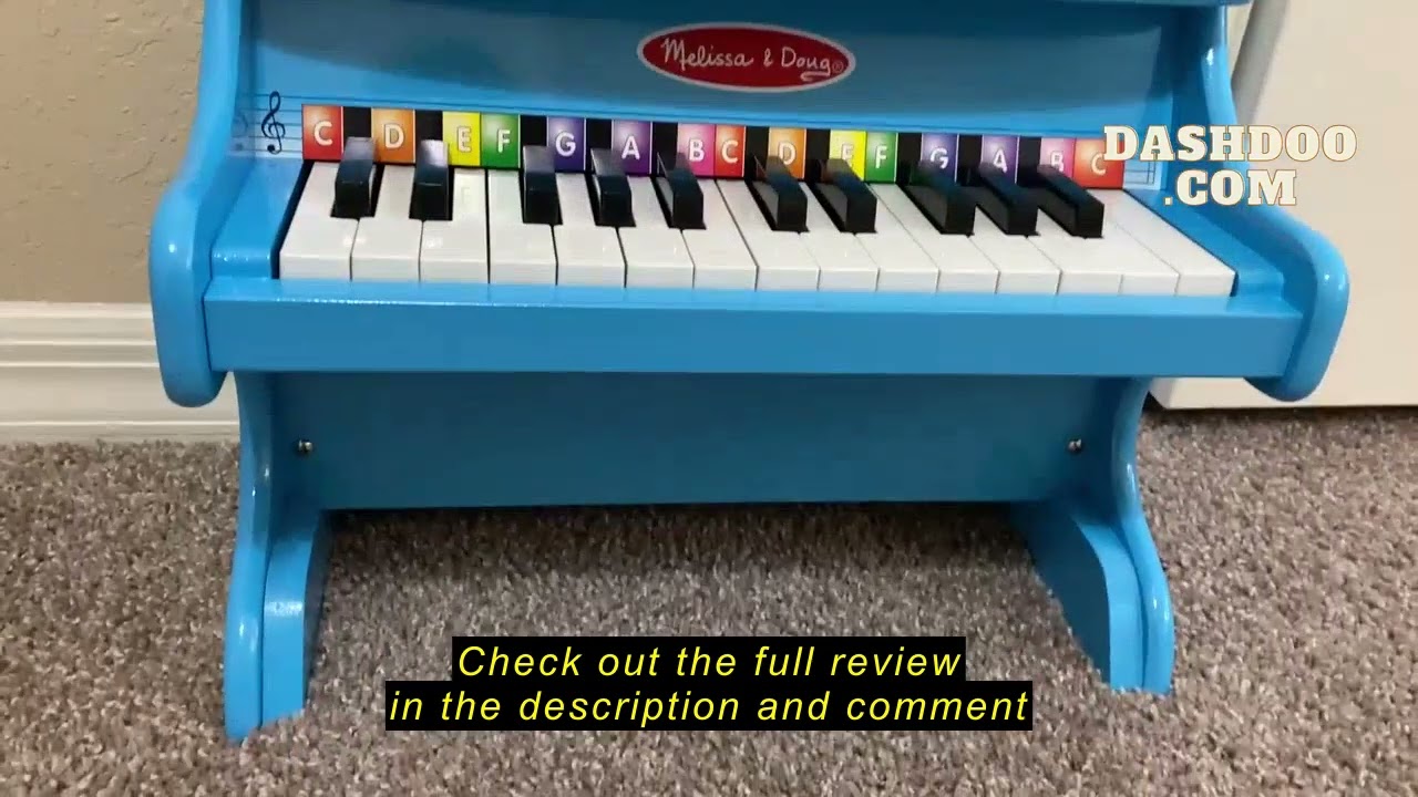 Review Melissa & Doug Learn-to-Play Piano with 25 Keys and Color-Coded Songbook - Blue