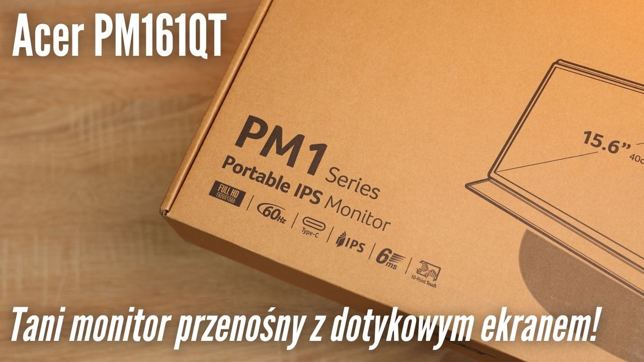 Acer PM161QT - dotykowy monitor do laptopa, konsola i nie tylko!